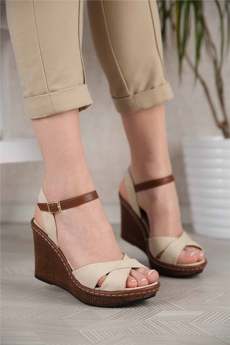 Modatrend Women's Sandals - Brown, Beige #300973
