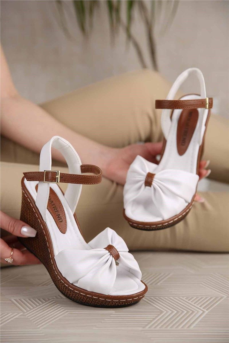 Modatrend Women's Sandals - White, Brown #300976