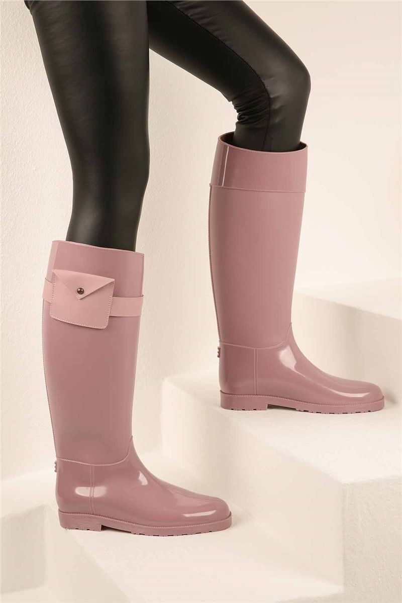 Women's rubber boots - Salmon #321658