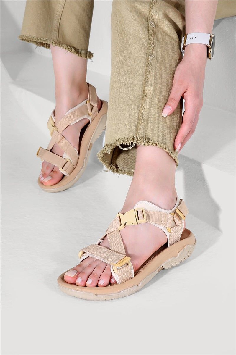 Ženske svakodnijevne sandale - Vizon #332255