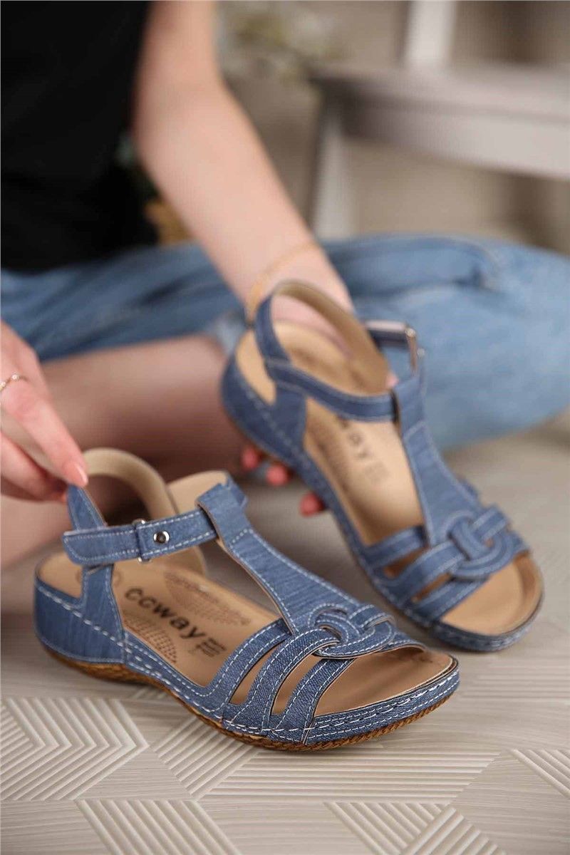Sandali da donna - Blu scuro 302562