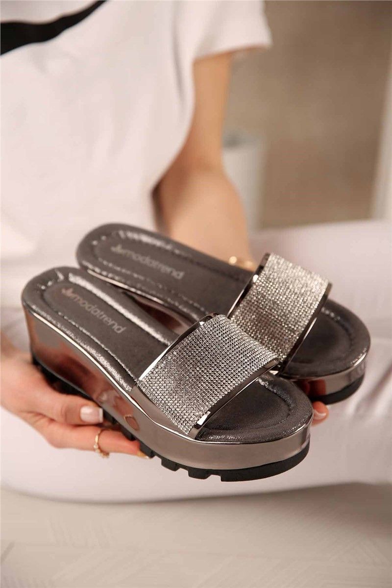 Modatrend Women's Sandals - Dark Silver #299528