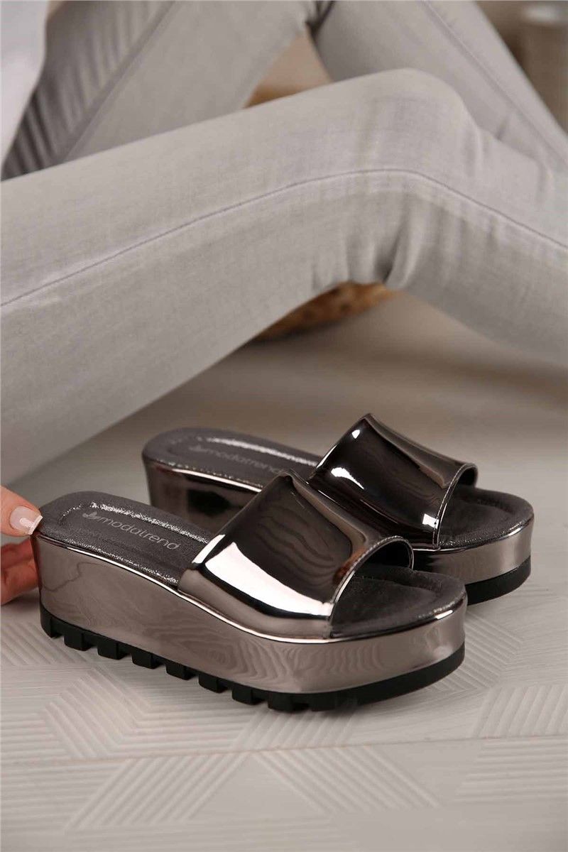 Modatrend Women's Sandals - Dark Silver #299526