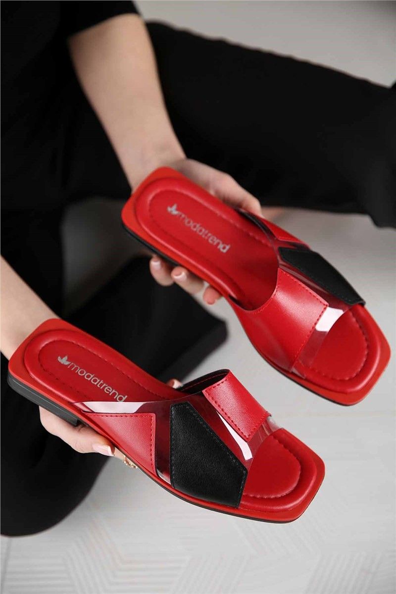 Modatrend Women's Sandals - Red, Black #299785