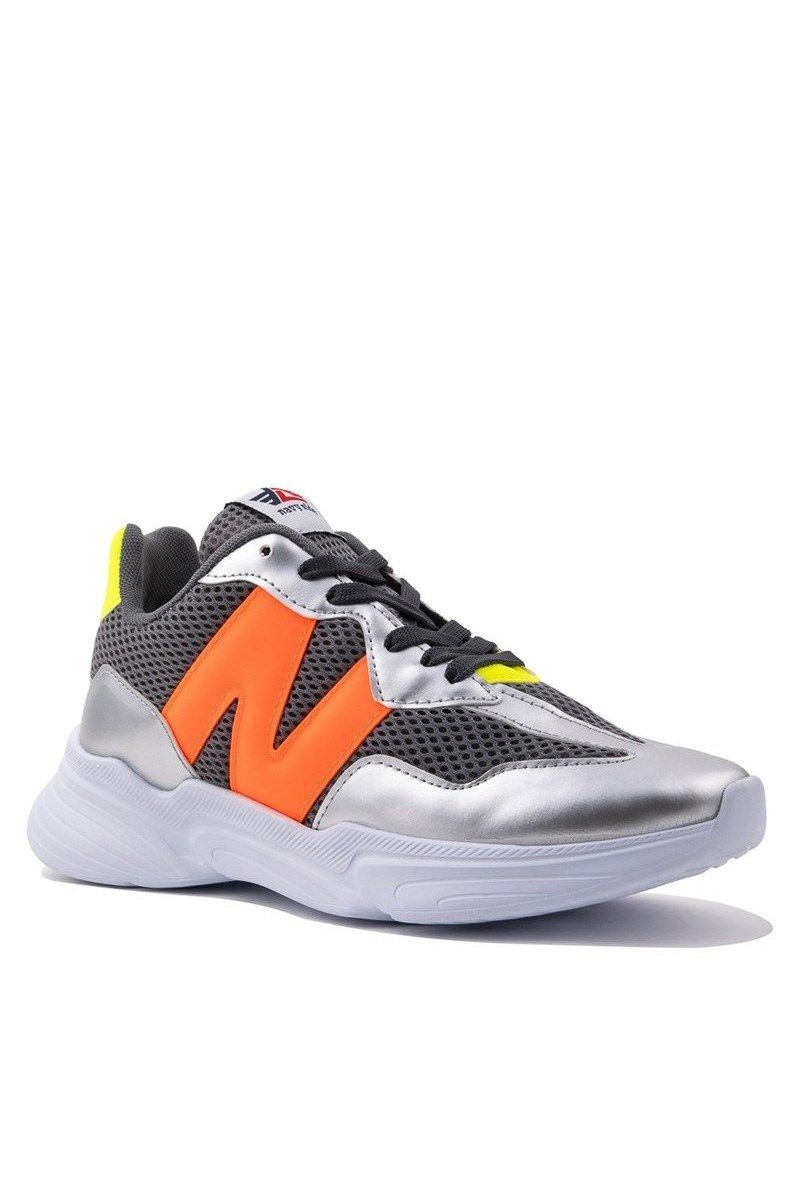 Women's sports shoes - Gray with Orange #324869