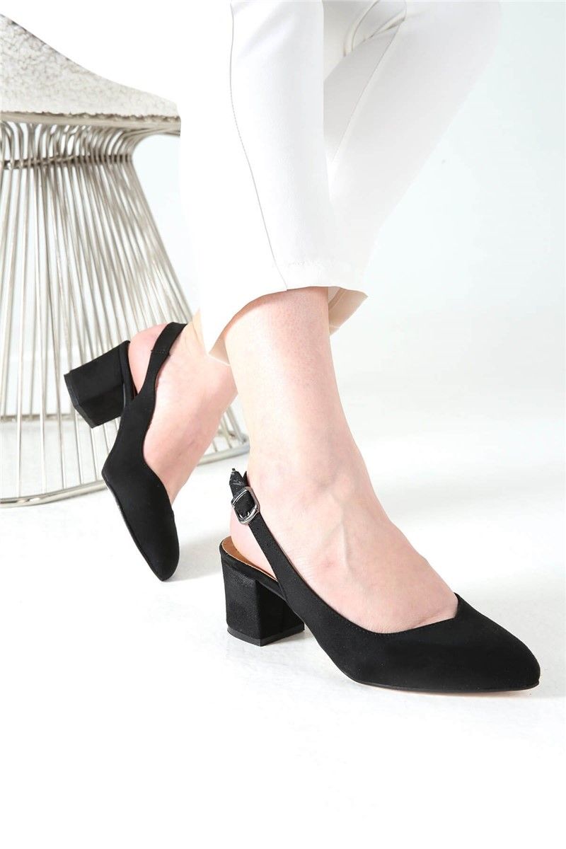 Women's casual suede shoes - Black #328003