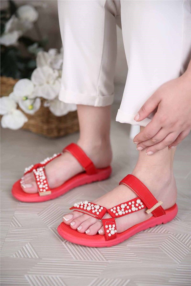 Modatrend Women's Sandals - Red #306878