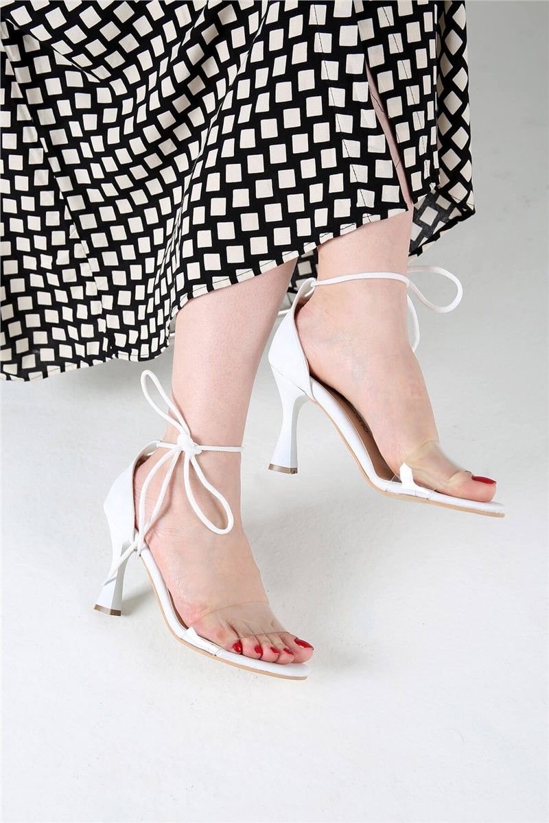 Sandali stringati da donna - Bianco #328344