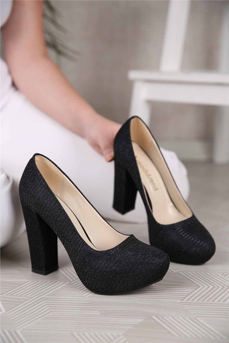 Women's Heeled Shoes - Black #311392