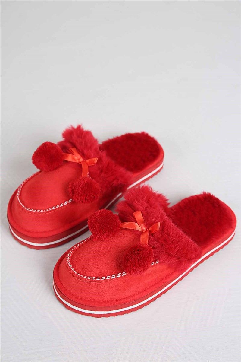 Modatrend Women's Slippers - Red #316779