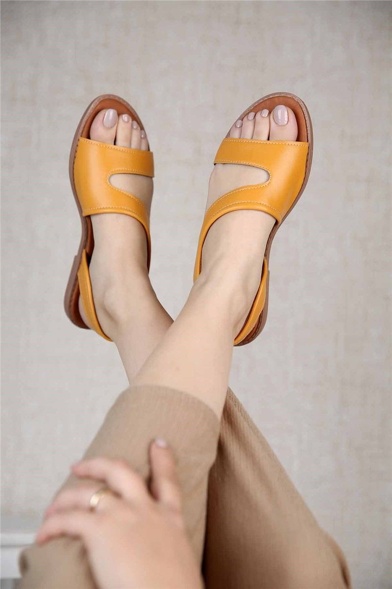 Modatrend Women's Sandals - Mustard Yellow #306713