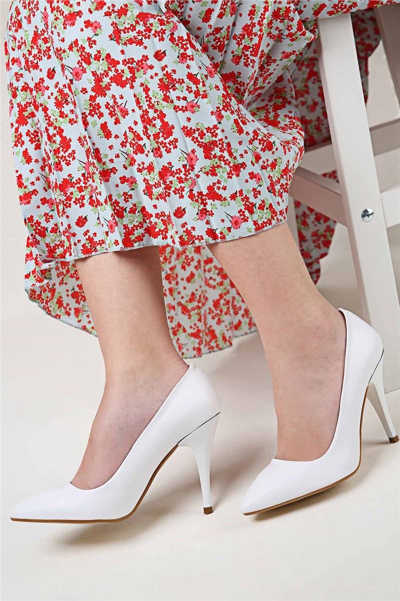 Ženske cipele na petu - bijele #319876