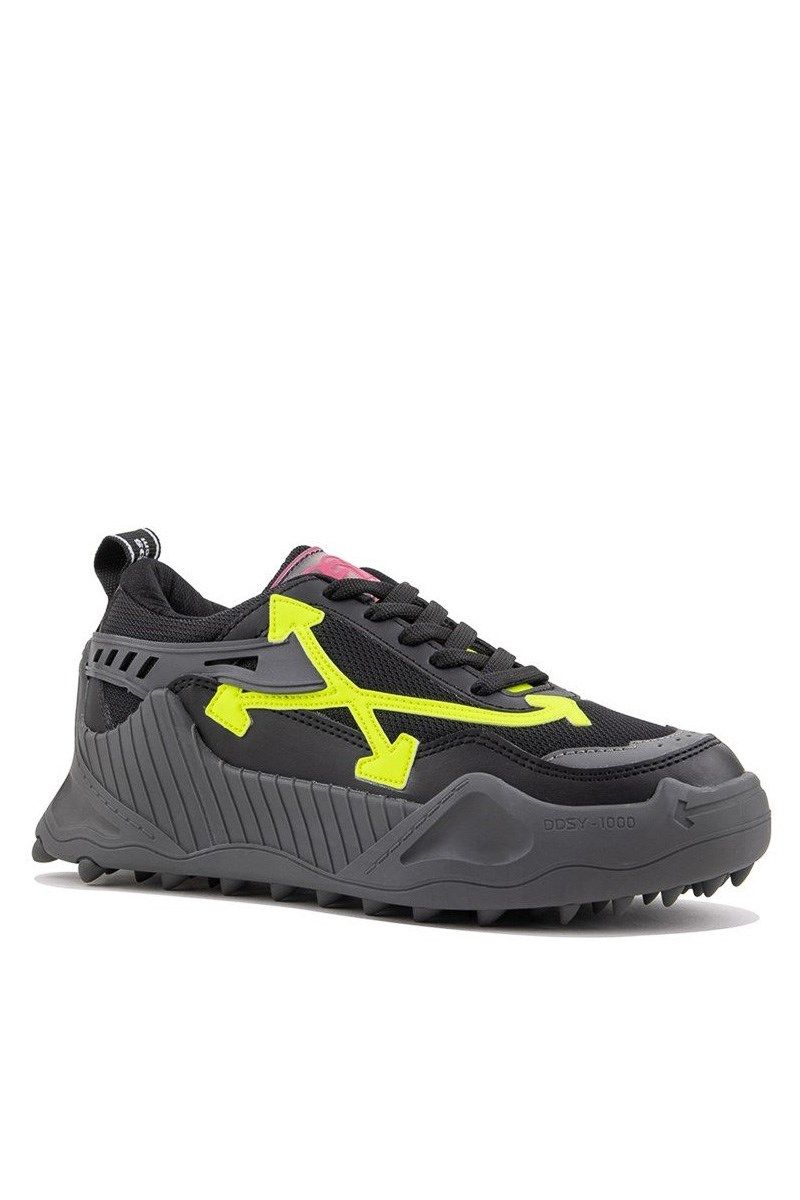 Women's sports shoes - Black with Yellow #324853