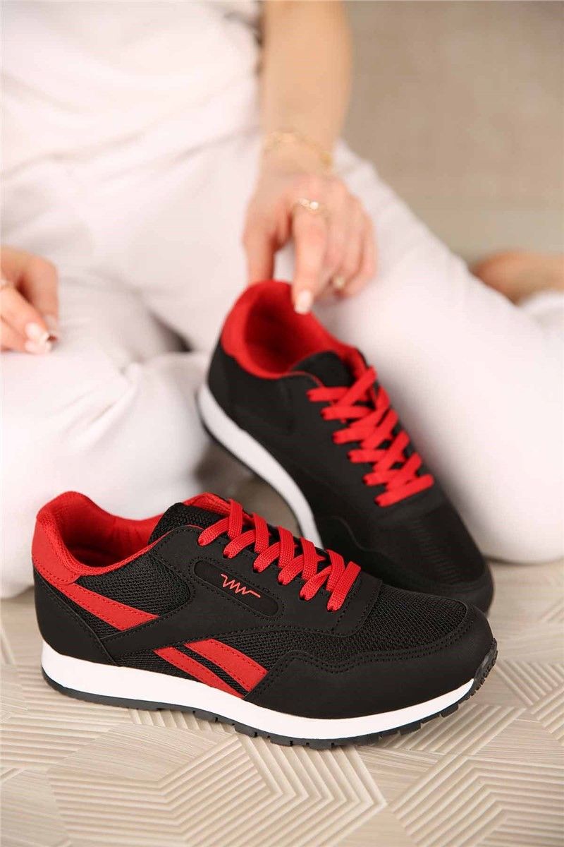 Women's Trainers - Black, Red #299493