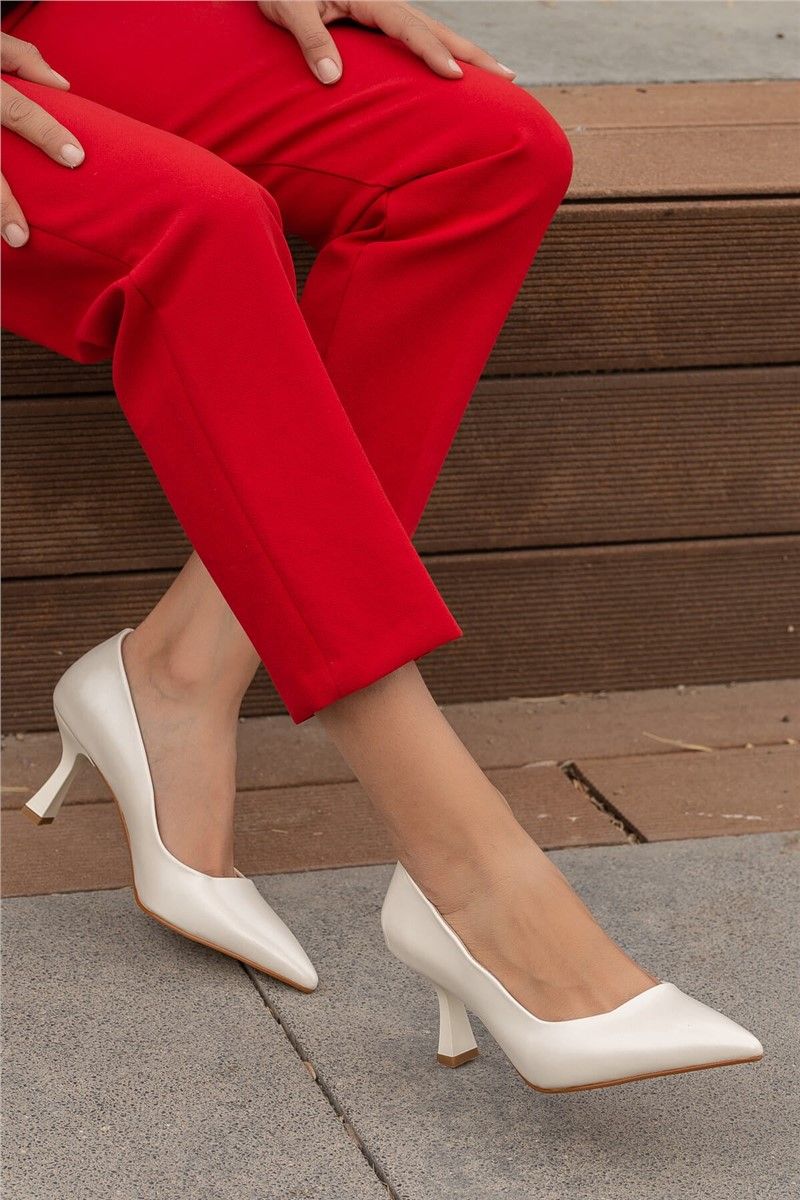 Scarpe col tacco eleganti da donna - Bianco #363035