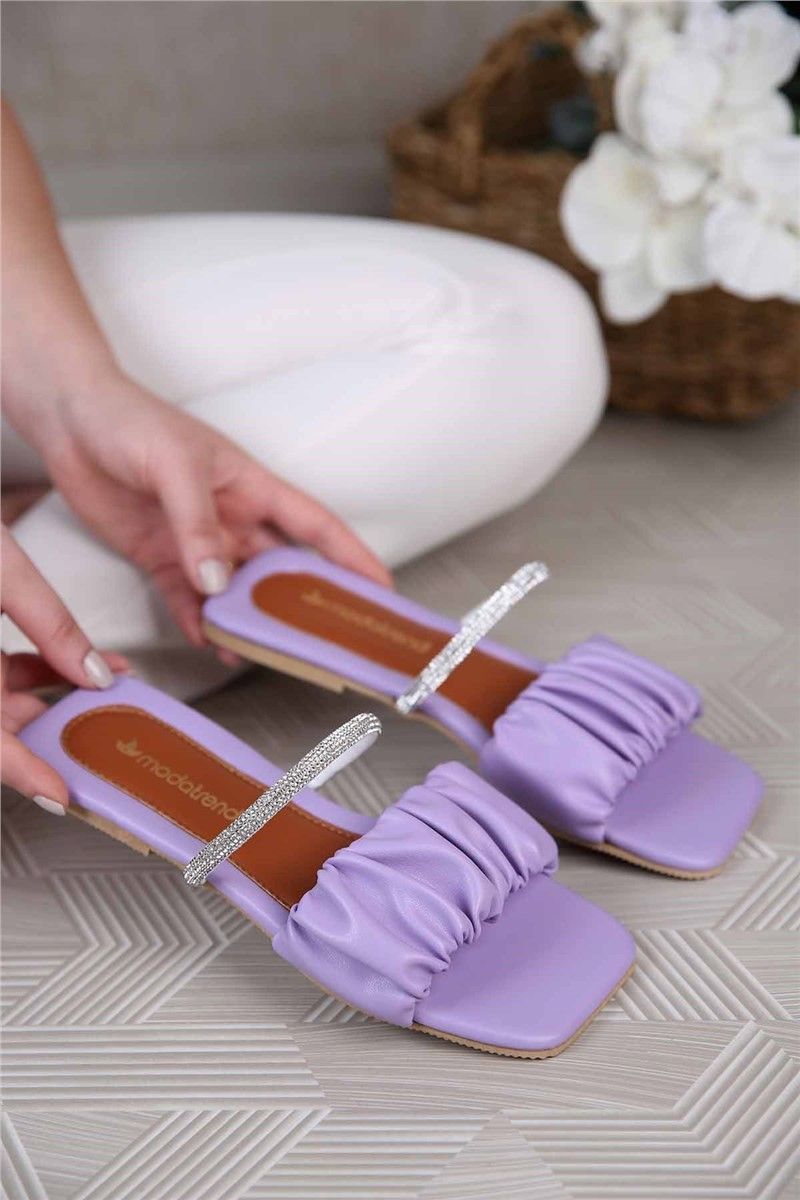 Modatrend Women's Sliders - Purple #306498