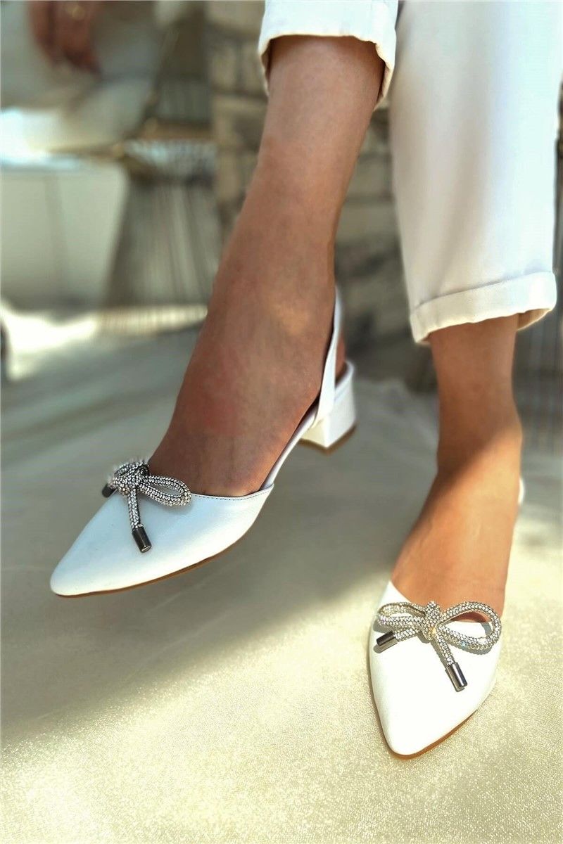 Ženske ležerne cipele na petu - bijele #358744