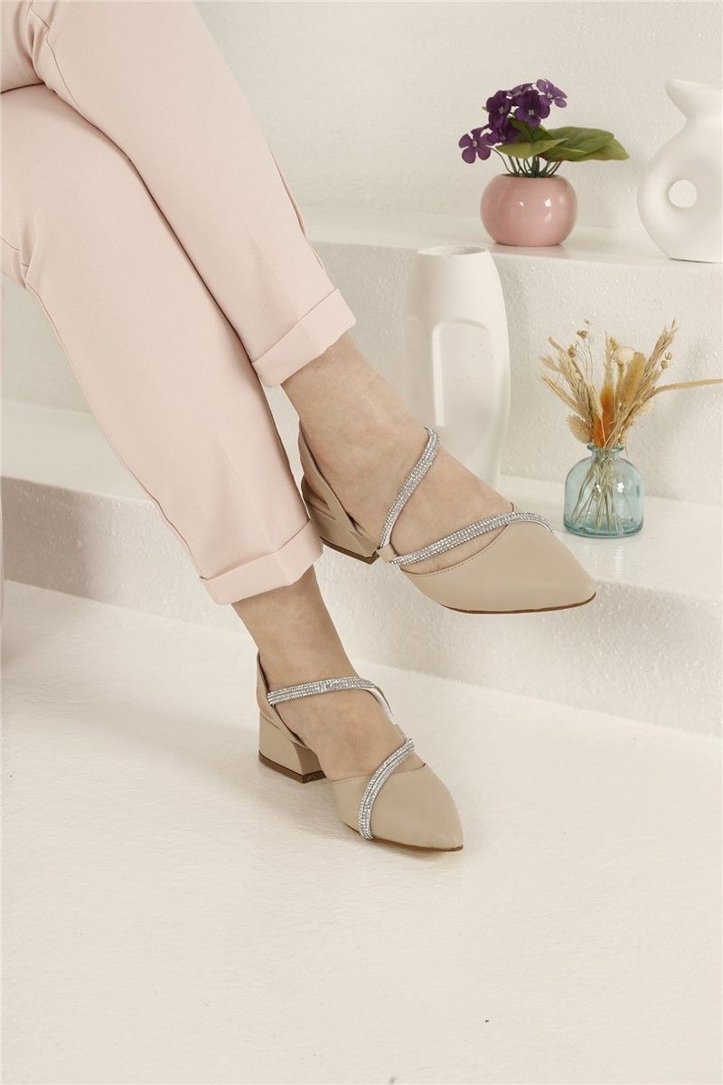 Women's casual shoes - Light beige #327421