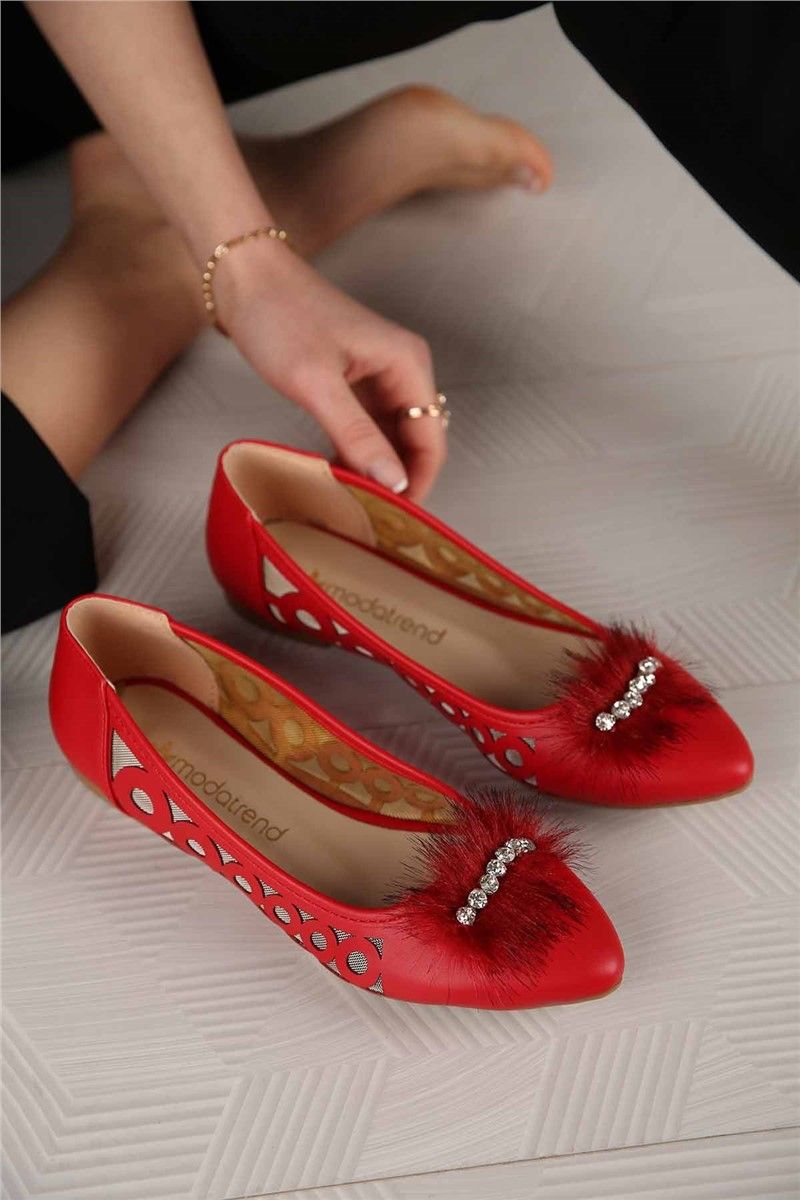 Women's Loafers - Red #299722