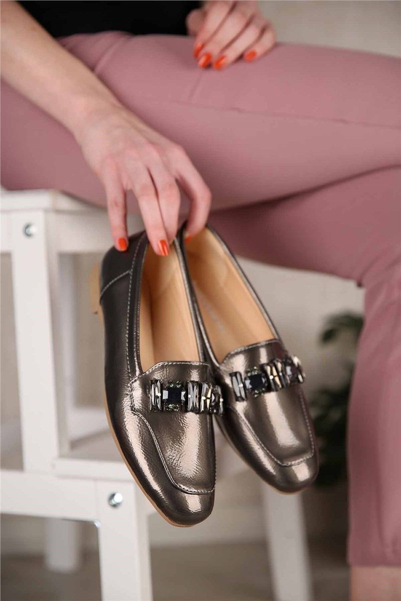 Women's Loafers - Dark Silver #302761