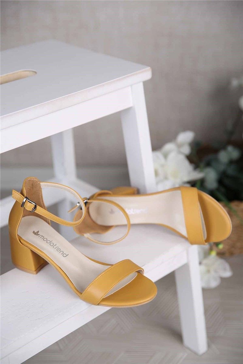 Modatrend Women's Sandals - Mustard Yellow #306479