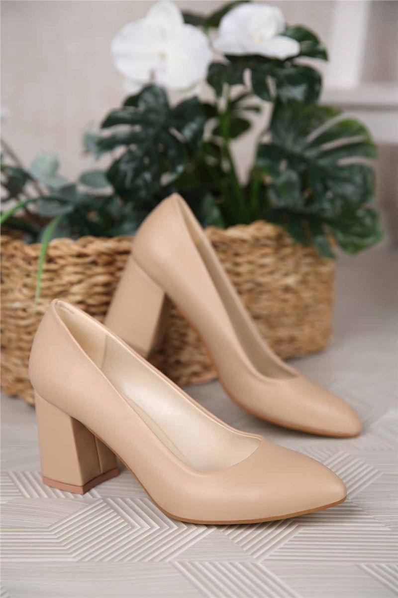 Női elegáns cipő - Bézs # 311391