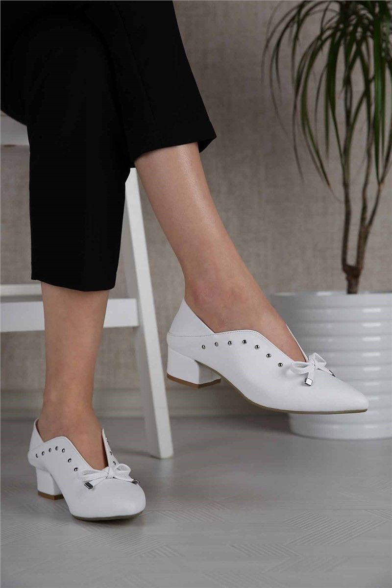 Women's Heeled Shoes - White #299666