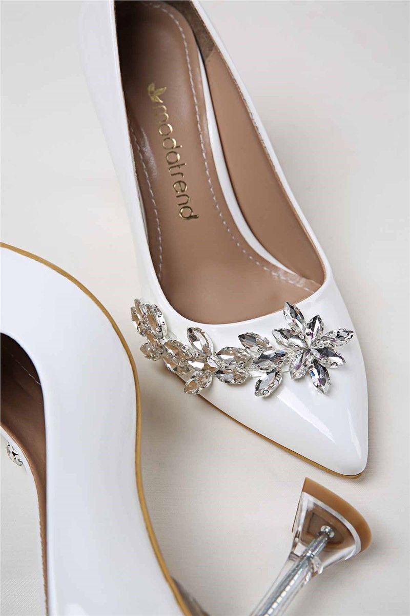Ženske lakirane cipele - Bijele #319867