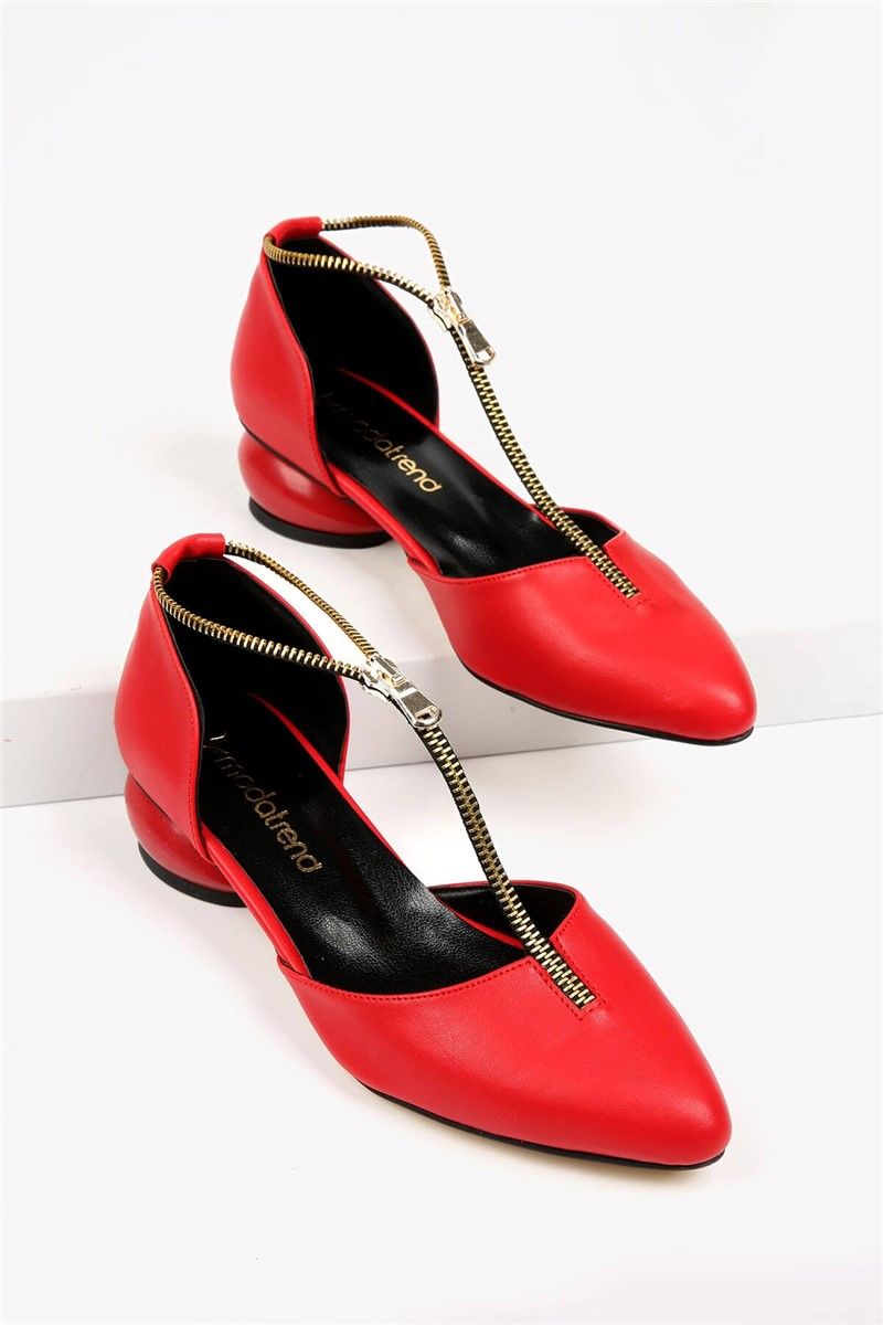 Női alkalmi cipő - Piros # 328842