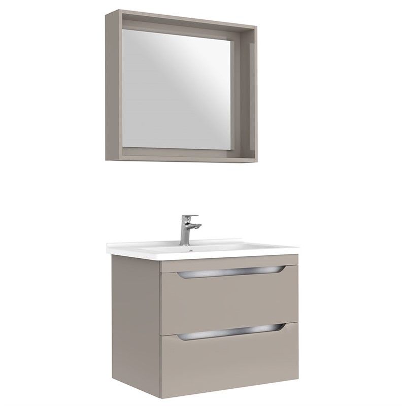 Kale Casilla Bathroom Cabinet 80 cm - Mink #349815
