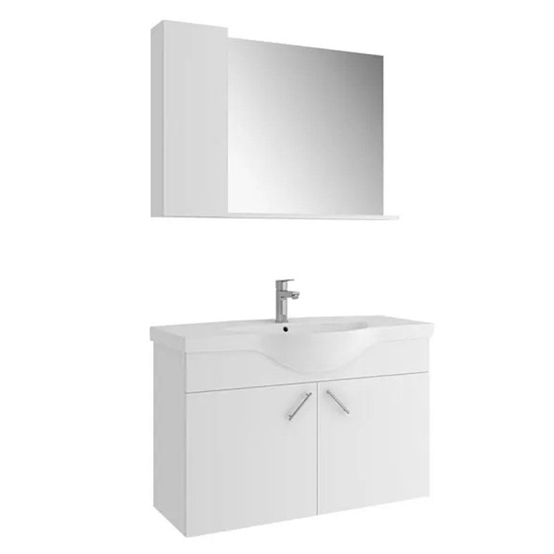 Kale Milena Bathroom Cabinet 100 cm - White #349859