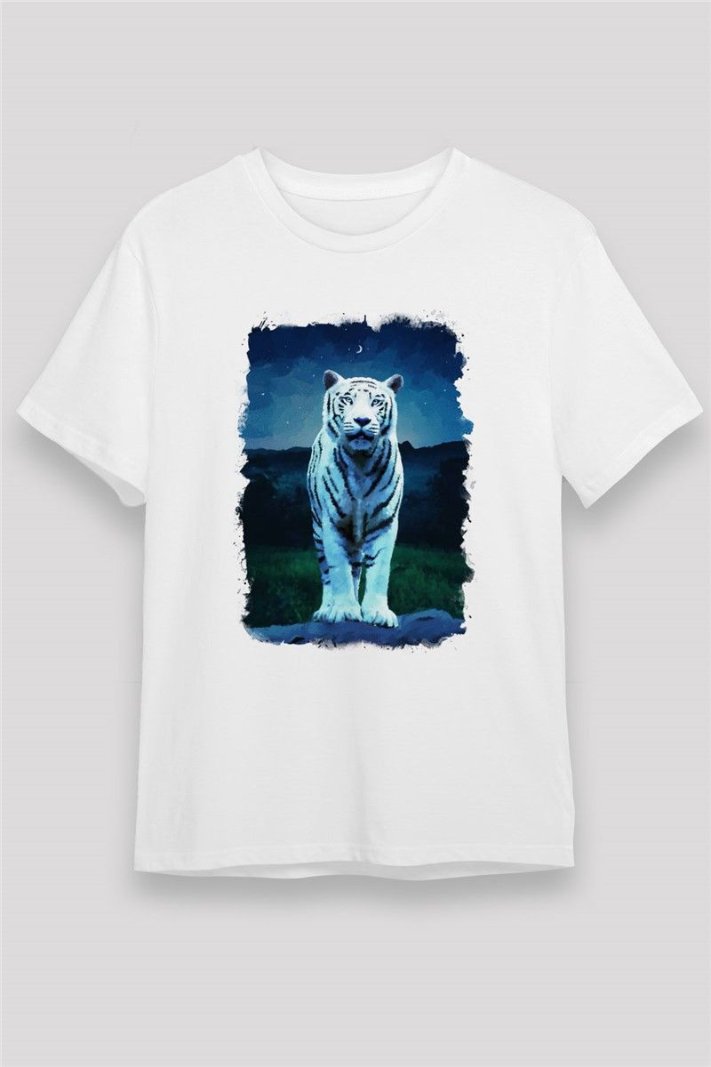 Unisex majica s printom - Bijela #373980