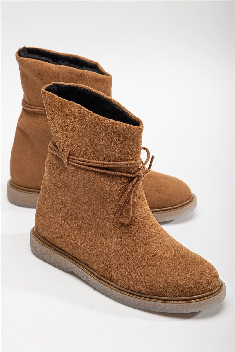 Women's Suede Lining Boots - Taba #364665