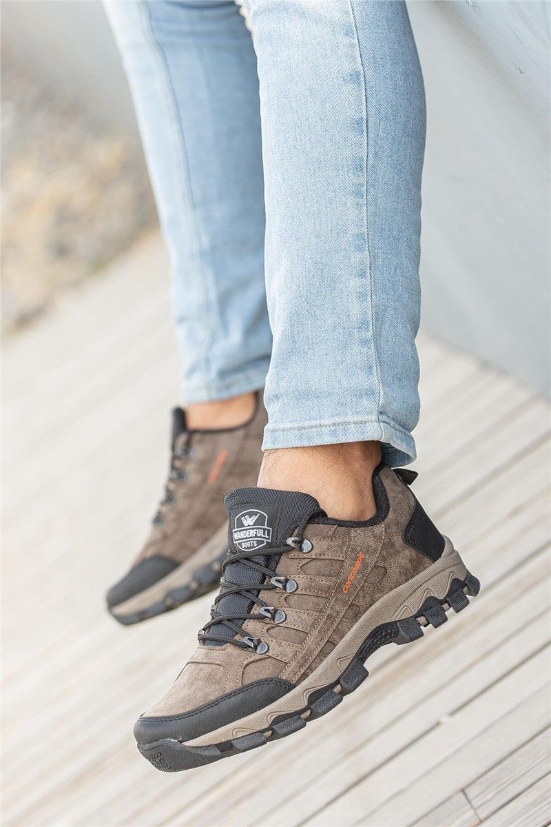 Men's Walking Shoes - Mink with Black #358811