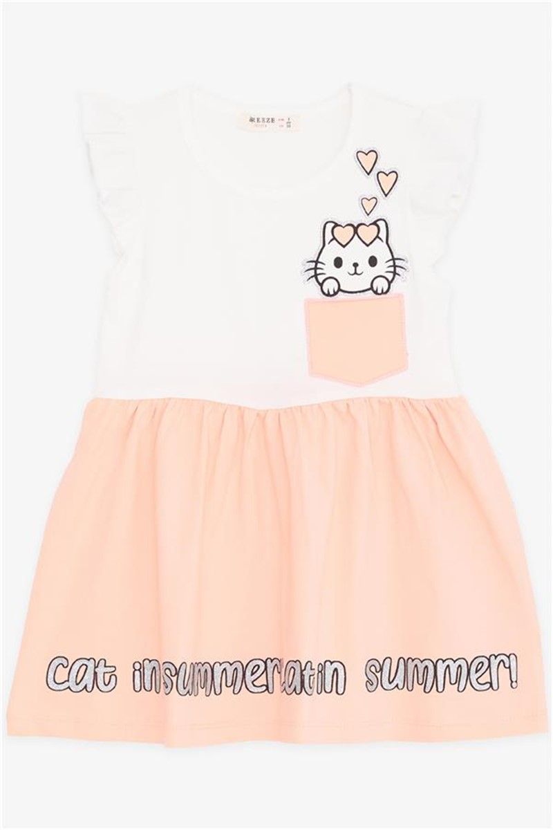 Children's dress for a girl - Ecru #381374