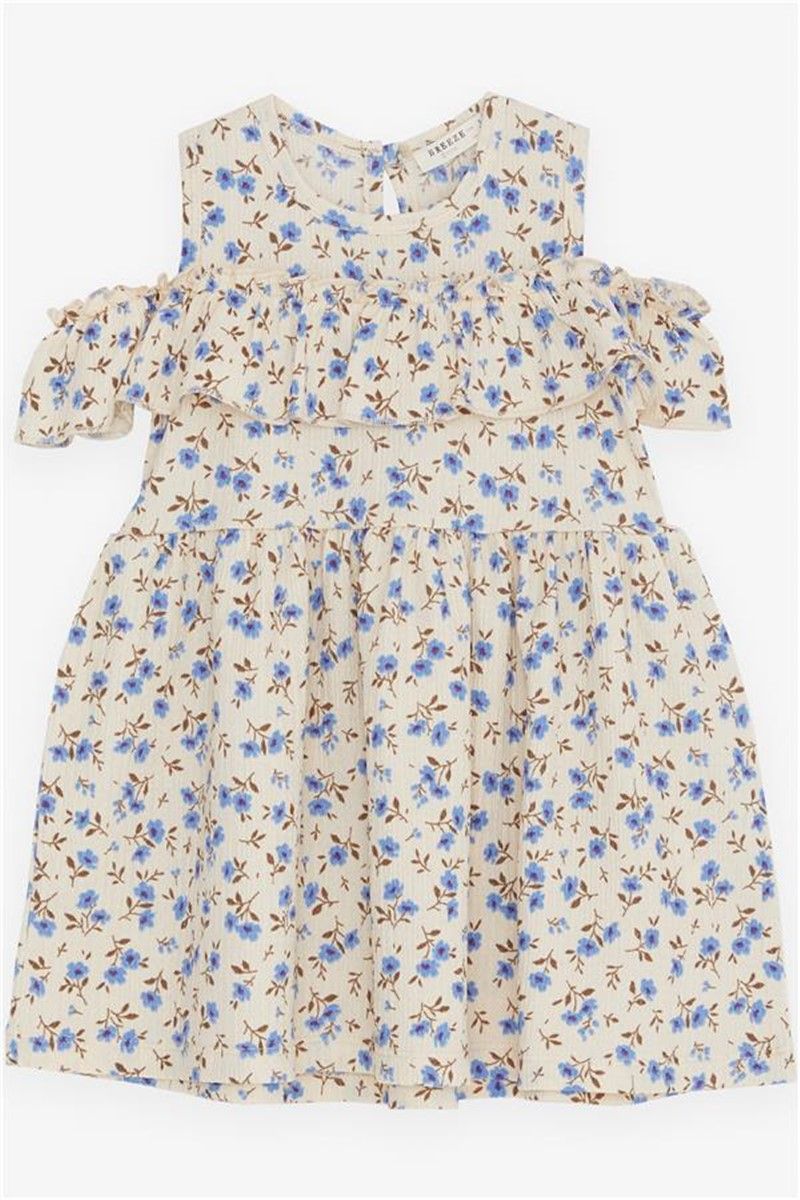 Children's dress with pattern - Beige #381420
