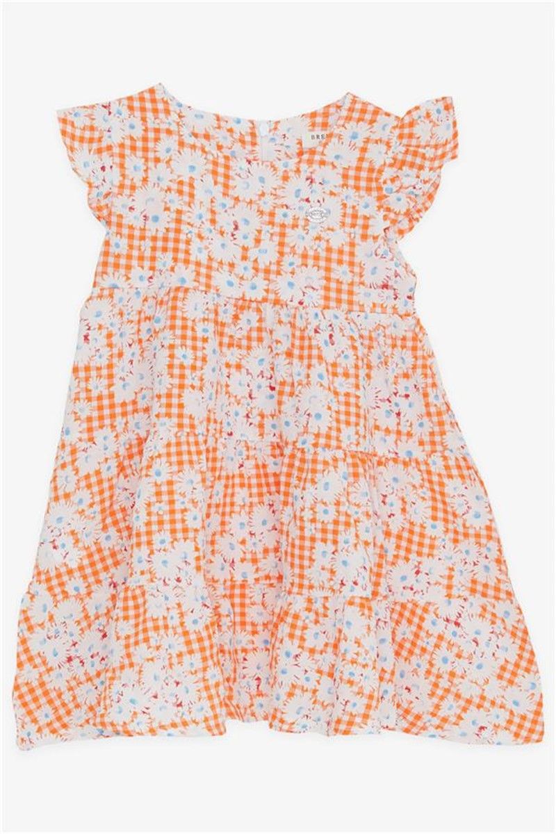Children's dress with a pattern - Orange #381399