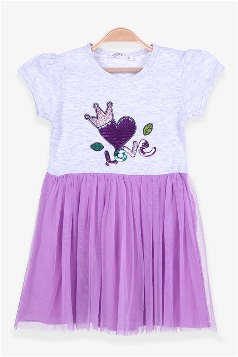 Children's dress for a girl - Purple #379353
