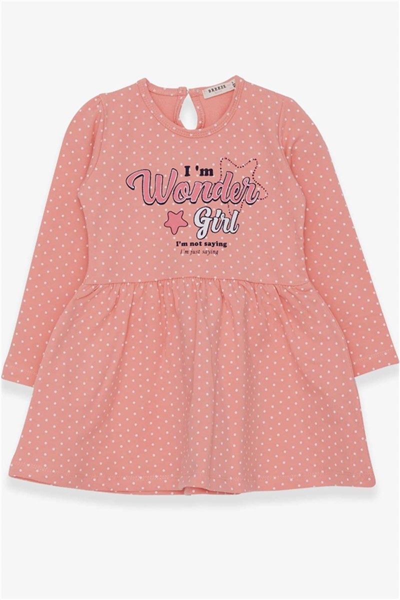 Children's dress with long sleeves - Salmon #380170