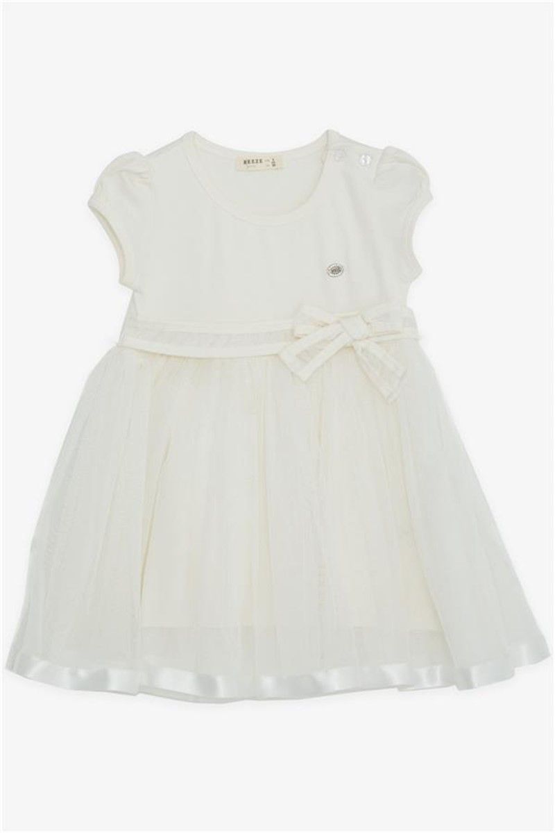 Children's dress with tulle - Ecru #381215