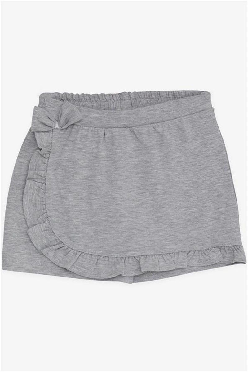 Children's shorts-skirt - Gray melange #378644