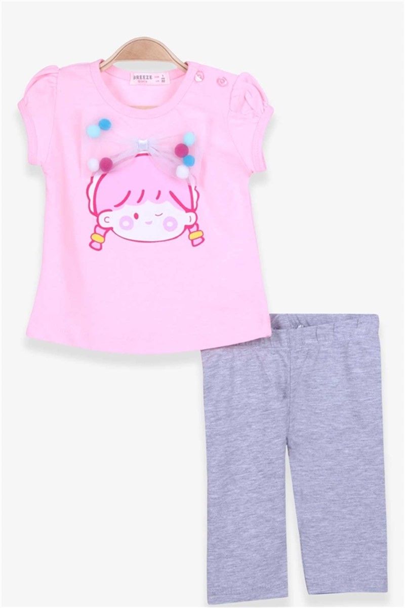 Children's leggings set - Pink #379162