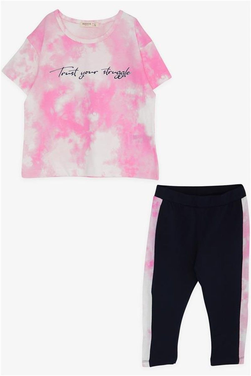 Children's leggings set for girls - Pink #381404