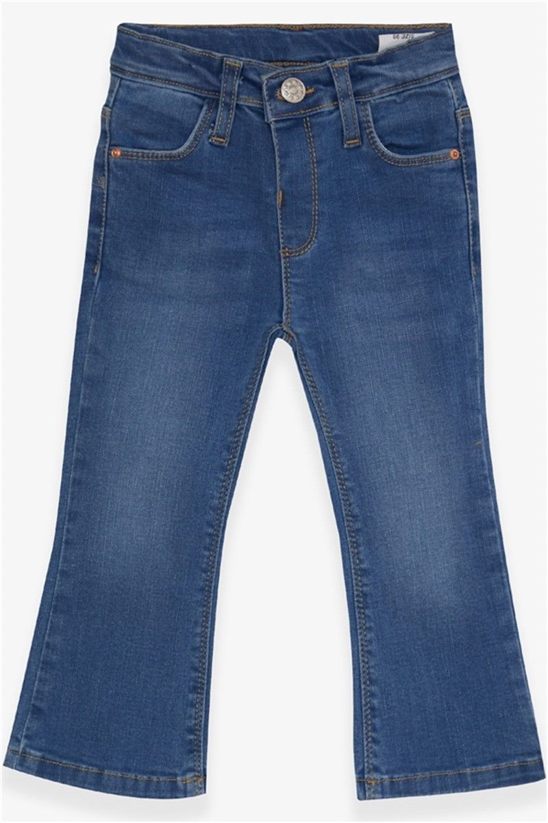 Children's denim pants for a girl - Light blue #380594