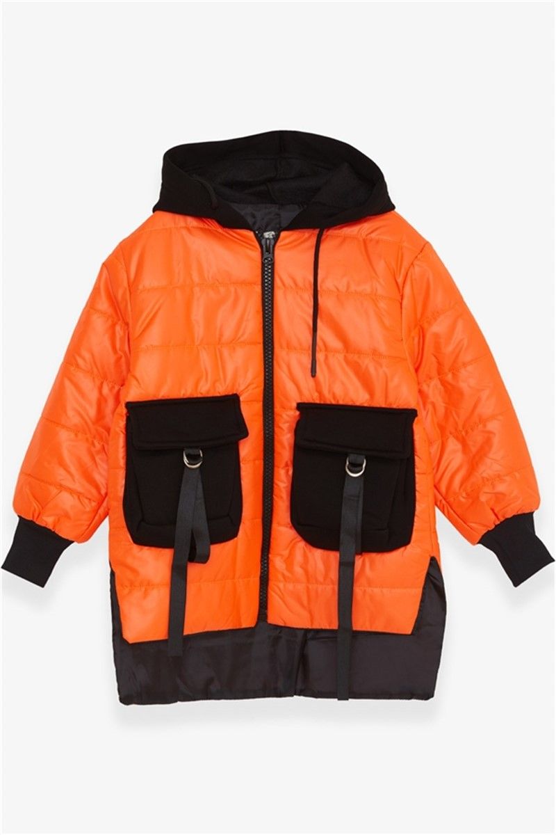 Children's jacket for girl - Orange #379966