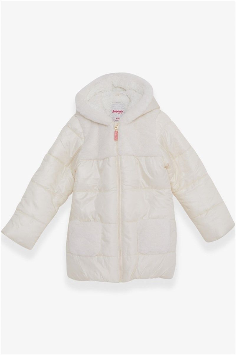 Children's hooded jacket - Ecru #379950
