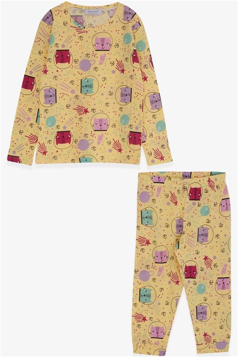 Gyerek pizsama lányoknak - sárga #380153