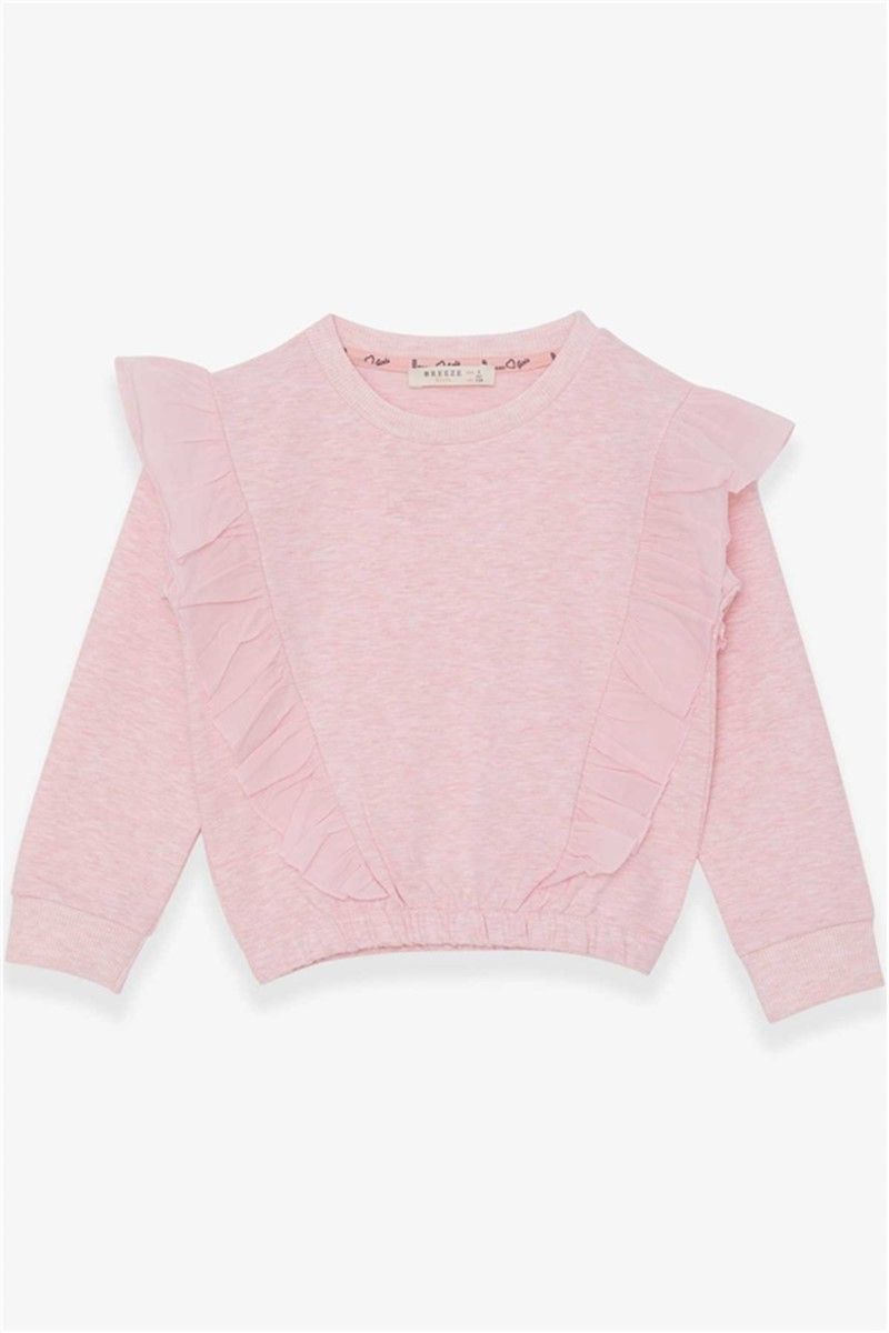 Salmon-Colored Girls' Children's Sweatshirt #380498