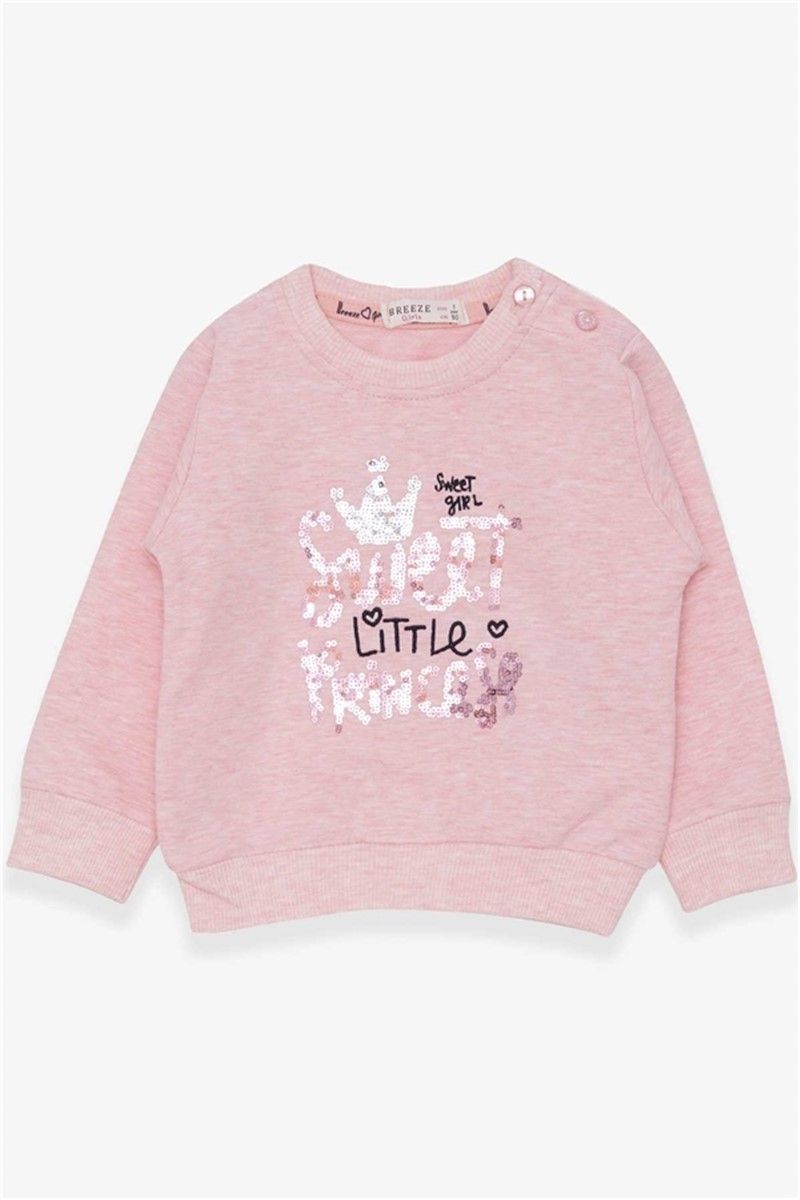 Children's sweatshirt for a girl - Color Salmon #379763