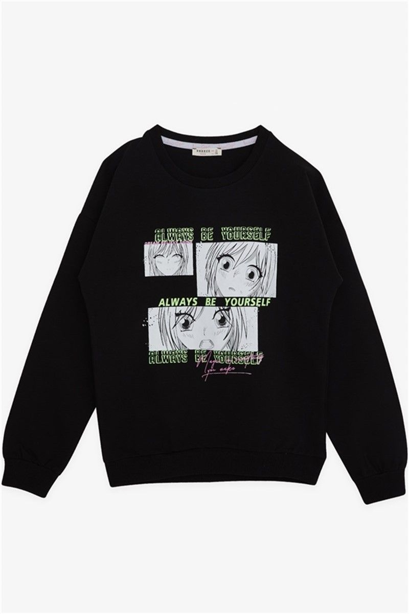 Kids Sweatshirt for Girls - Black #380836